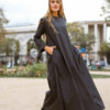 robe longue ample en laine