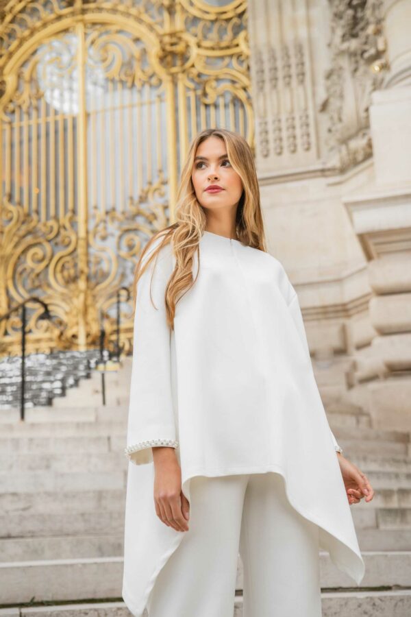 ensemble blanc chic et élégant