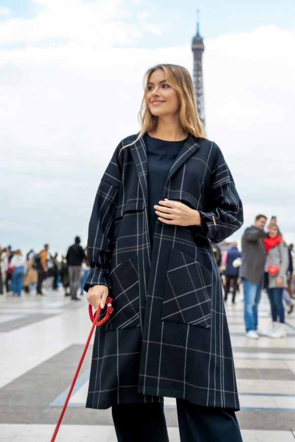 MANTEAU EMI A CARREAUX – Image 2