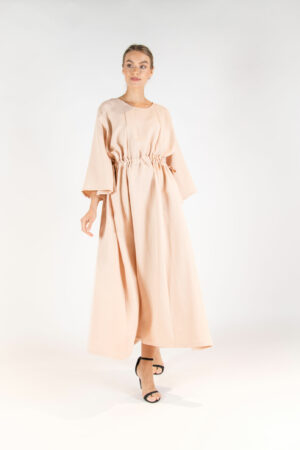 Robe longue, robe d'été, robe rose dragé