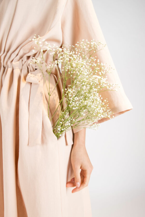 ROBE NARCISSE ROSE DRAGÉE – Image 2