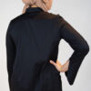 CHEMISE LUTÈCE COTON STRETCH NOIR – Image 3
