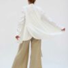 CHEMISE LUTÈCE COTON STRETCH BLANC CASSÉ – Image 4