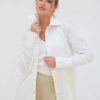 CHEMISE LUTÈCE COTON STRETCH BLANC CASSÉ
